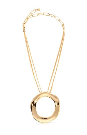 Open Circle Statement Necklace
