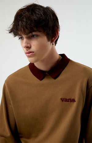 Lowered Collar Crew Neck Sweatshirt image number 2