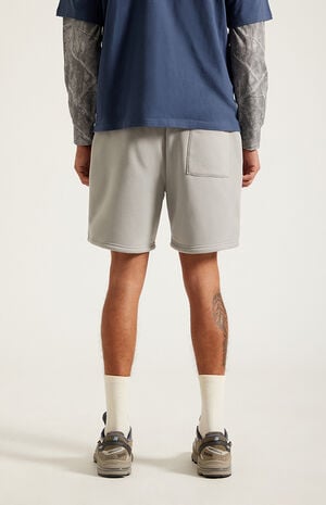 Light&nbsp;Gray Fleece Volley Sweat Shorts&nbsp; image number 5