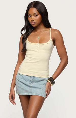 Oksana Henley Tank Top image number 1