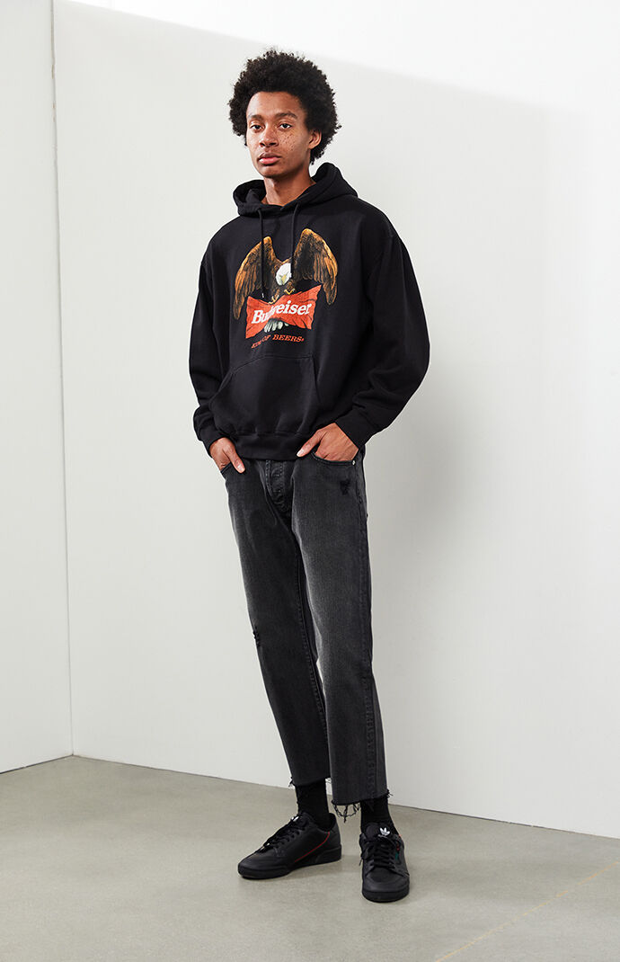 Gavin Black Cropped Vintage Loose Jeans