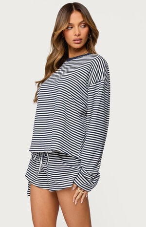 Jainee Striped Long Sleeve T-Shirt image number 2