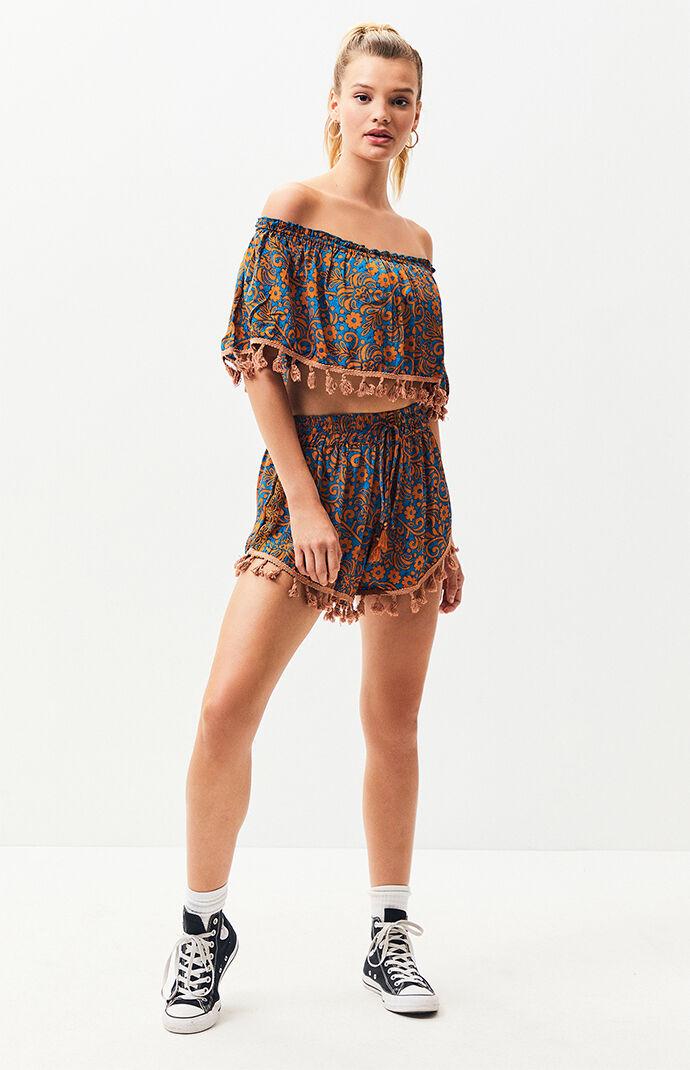 Bonfire Haze Tassel Top