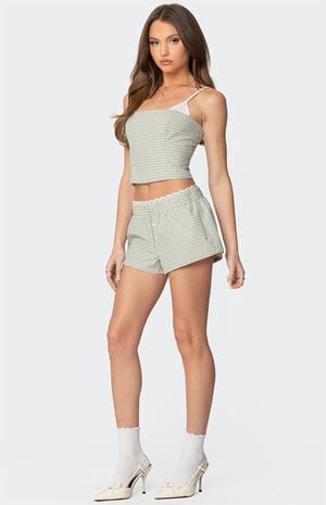 Lenorah Layered Plaid Corset image number 4