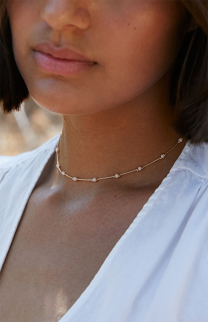 John Galt Mini Pearl Choker Necklace PacSun