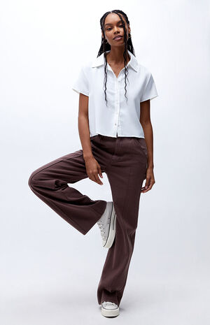 '90s Button Down Woven Top image number 4