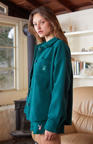 By PacSun Cozy Polar Fleece Shacket image number 3