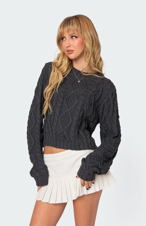 Poppy Cable Knit Sweater Poppy Cable Knit Sweater image number 4
