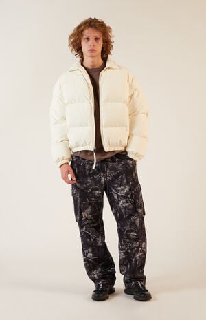 Cream Coaches Puffer Jacket image number 4