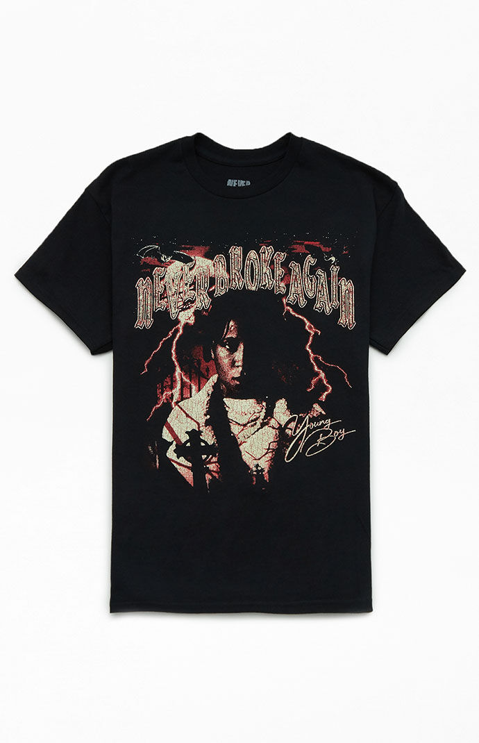 Magliette Da Uomo YoungBoy Never Broke Again Manica Corta In