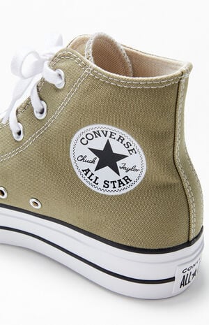 Green Chuck Taylor Lift Platform High Top Sneakers image number 6