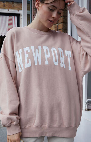 Pink Newport Crew Neck Sweatshirt image number 2