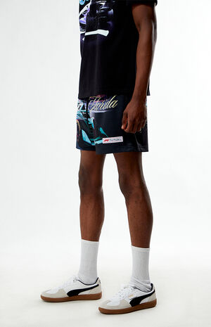 x PacSun Miami Skyline Mesh Shorts image number 3