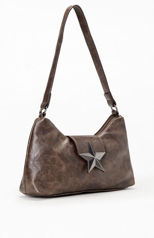 Icon Star Faux Leather Shoulder Bag image number 2