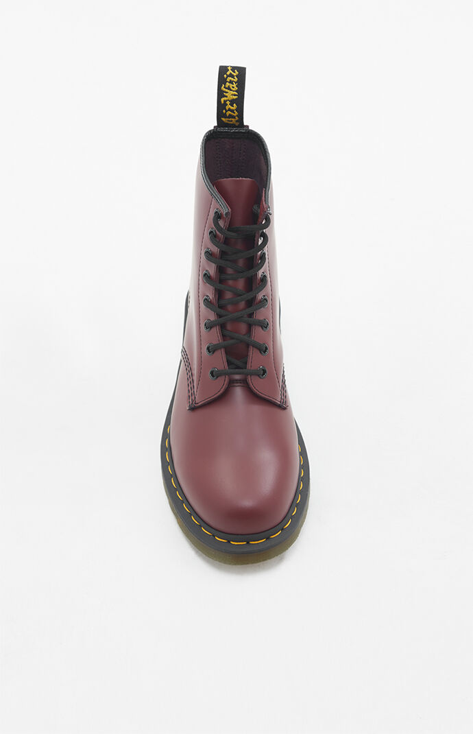 1460 Smooth Leather Cherry Red Boots