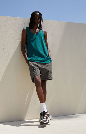 Eco Forest Green Sage Tank Top image number 4