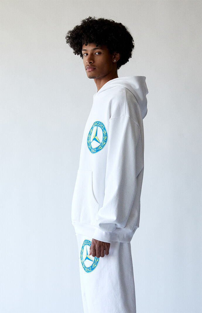 AWGE x Mercedes Benz White Hoodie PacSun