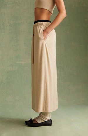 Women's Gold Heather Maxi Skirt image number 3