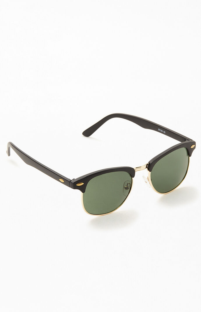 Black & Gold Small Metal 50Fifty Sunglasses