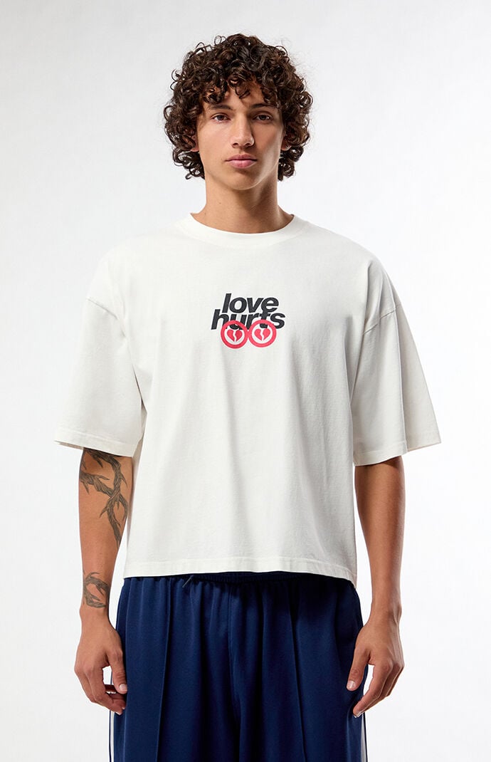 Pacsun Lonely Hearts Club Cropped Boxy T-Shirt