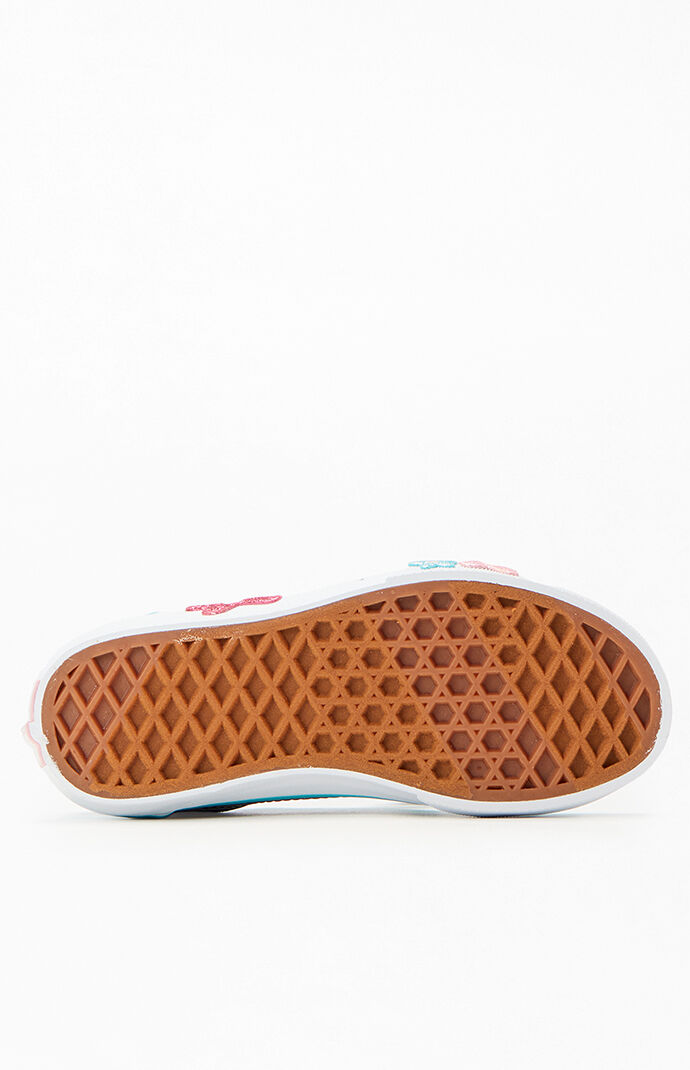 Vans Kids Flower Old Skool V Glitter Shoes | PacSun
