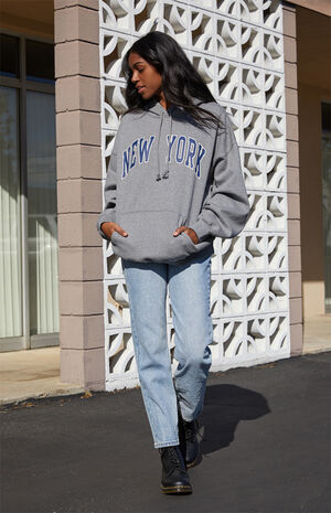 Heather Grey New York Hoodie image number 2