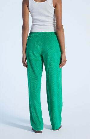 Eco Green Adicolor Heritage Now Velour Sweatpants image number 4