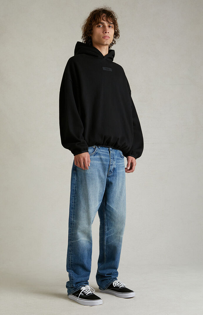 Fear of God Essentials Black Hoodie | PacSun