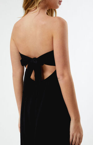 Tie Back Strapless Mini Dress image number 2