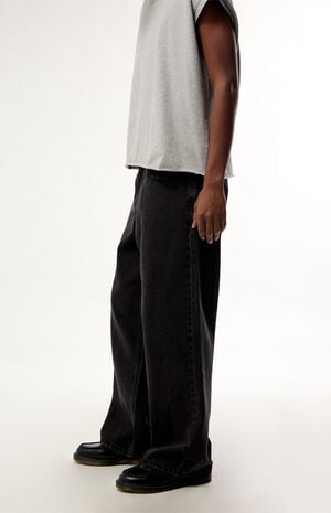 Black Extra Baggy Jeans image number 2