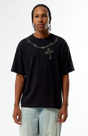 Pacsun Barbed Cross Reverse T-Shirt | PacSun