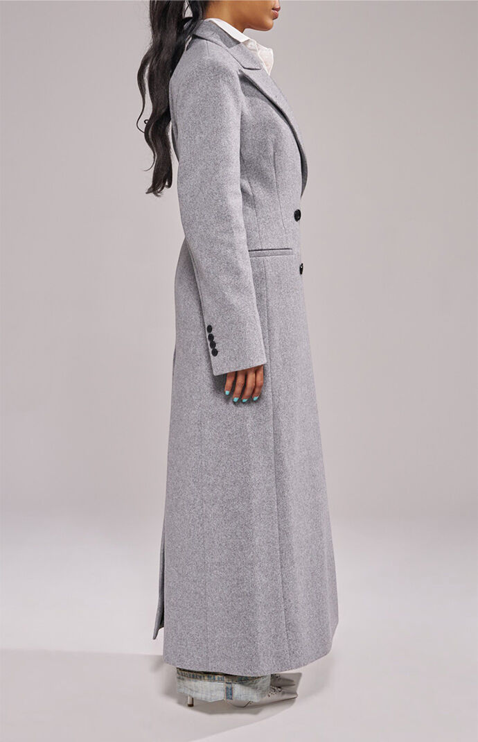 AZALEA WANG Haloir Grey Trench Jacket | Pacsun