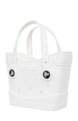 White Micro Classic Tote Bag image number 3