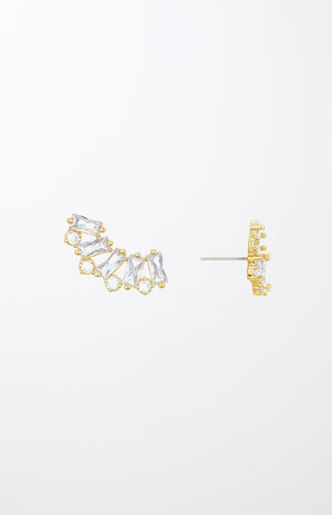 Baguette Crystal Three-In-One Ear Crawlers image number 3