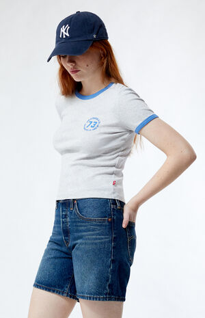 501 Original Dark Indigo Mid-Length Denim Shorts image number 2