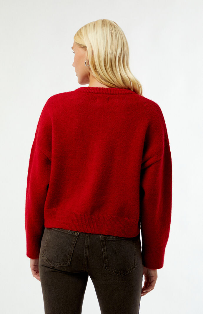 Rhythm Red Estelle Fluffy Cardigan | Pacsun