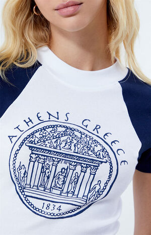 Athens Greece Raglan T-Shirt image number 2
