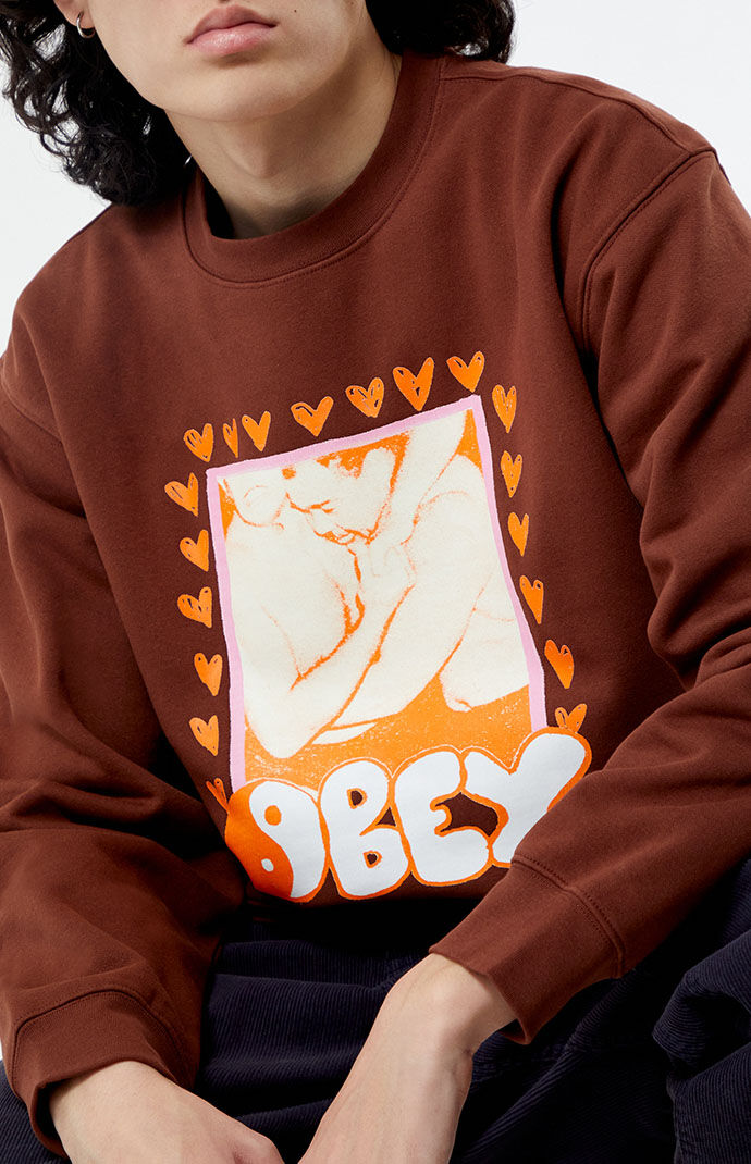 Boxy crew neck sweatshirt sale