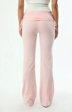 Sutton Fold-Over Flare Pants image number 4