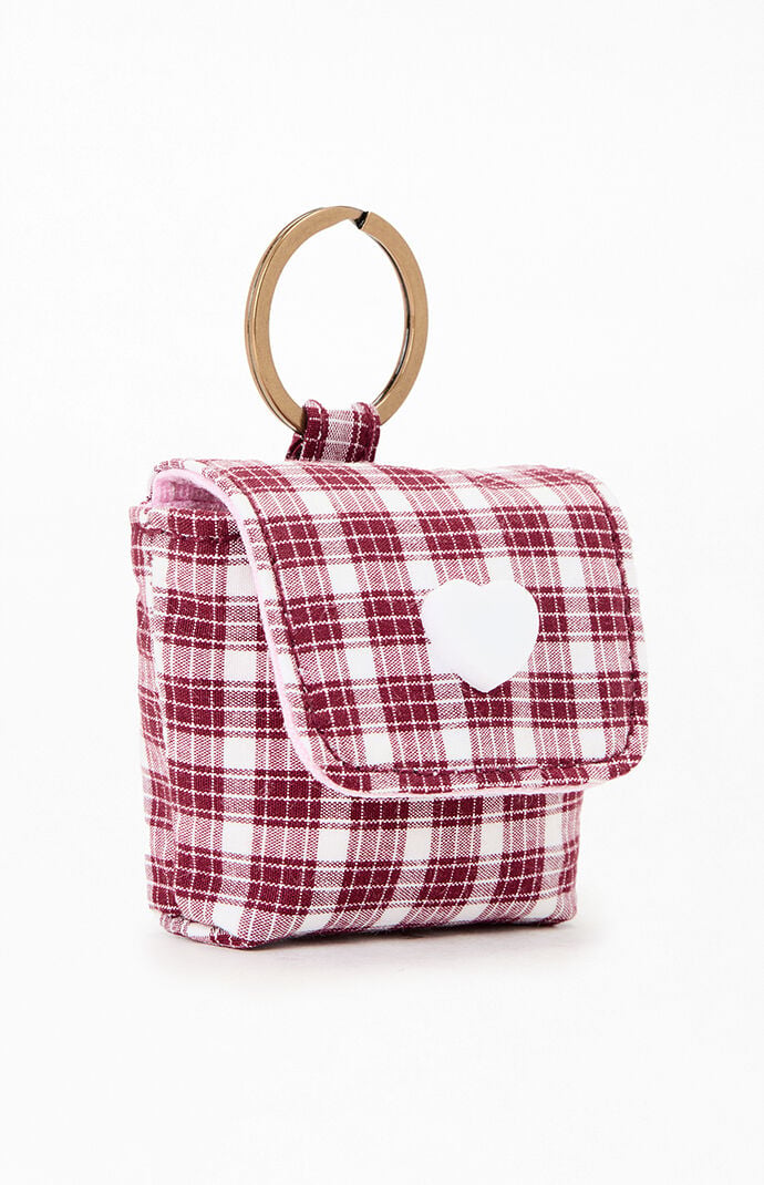 John Galt Plaid Mini Bag Keychain