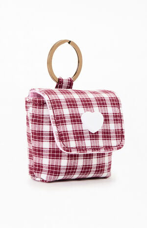 Plaid Mini Bag Keychain image number 2
