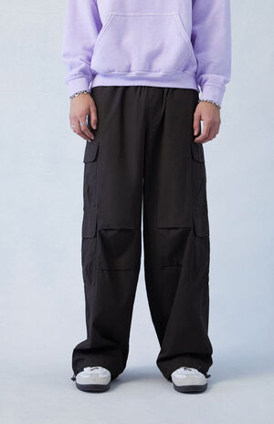 Canvas Brown Parachute Pants image number 1