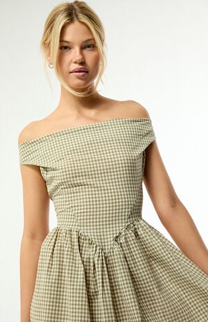 Crime Gingham Midi Dress image number 2