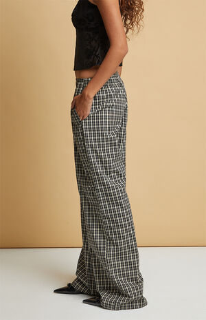 Black Flannel Boxer Pajama Pants image number 3