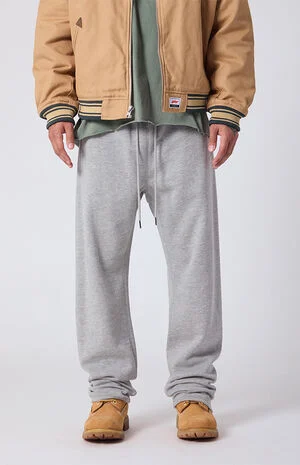 Gray Johnny Fleece Straight Sweatpants image number 2
