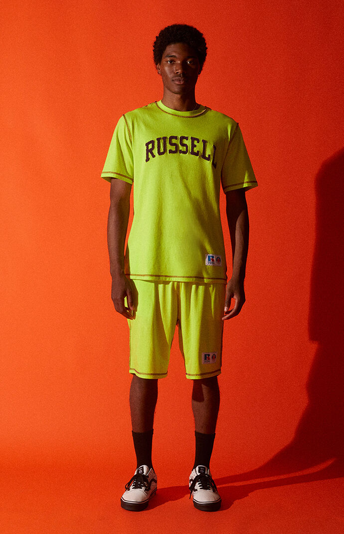 x Russell Athletic Green Volley Shorts