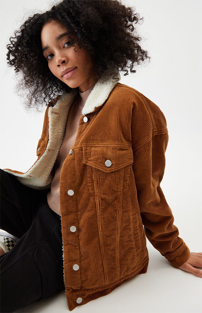 sherpa corduroy trucker jacket