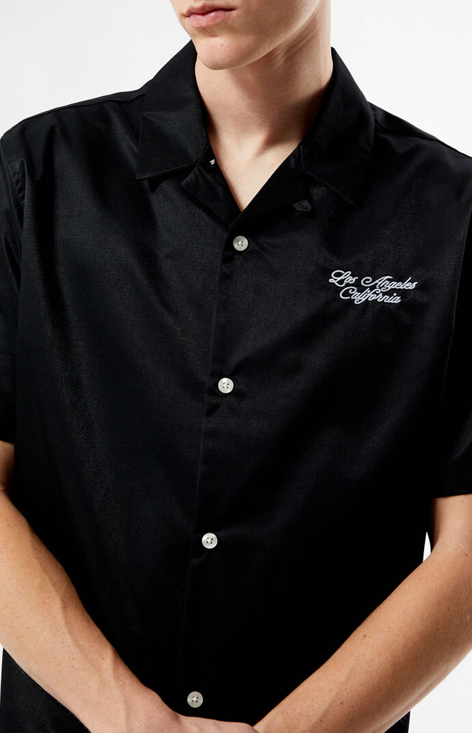 Pacsun Cursive Woven Camp Shirt