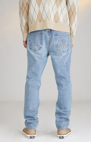 By PacSun Medium Wash Slim Taper Rigid Jeans image number 4