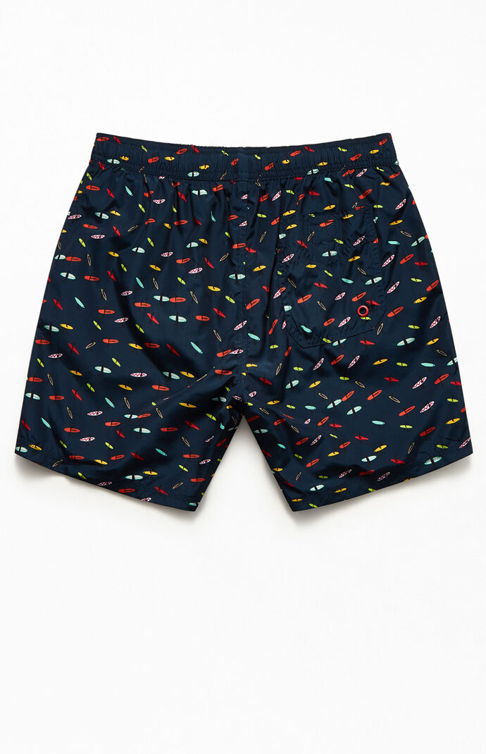 Surf Print 16" Swim Trunks